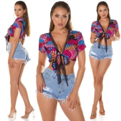 Bauchfreies Damen Sommer Wickeltop Mit Fantasy-Print Schwarz 10 Bauchfreies Damen Sommer Wickeltop Mit Fantasy-Print Schwarz -Default Template 1 bauchfreies damen sommer wickeltop mit fantasy print schwarz5