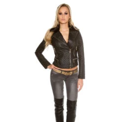Damen Biker-Jacke Aus Lederimitat Mit Kunstfell Schwarz 10 Damen Biker-Jacke Aus Lederimitat Mit Kunstfell Schwarz -Default Template 1 damen biker jacke aus lederimitat mit kunstfell schwarz5