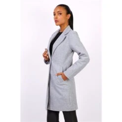 Titelseite 16 Eleganter Damen Kurzmantel Herbst Grau